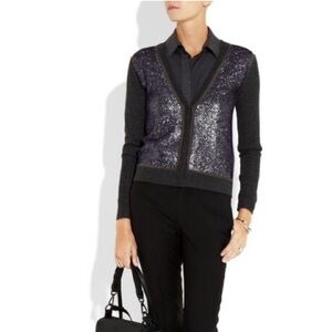 REED KRAKOFF  Spangles Cashmere Cardigan Sweater Size XS